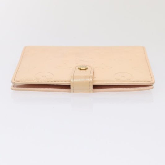 LOUIS VUITTON Vernis Agenda PM Day Planner Cover Pink R21007 LV Auth 87372