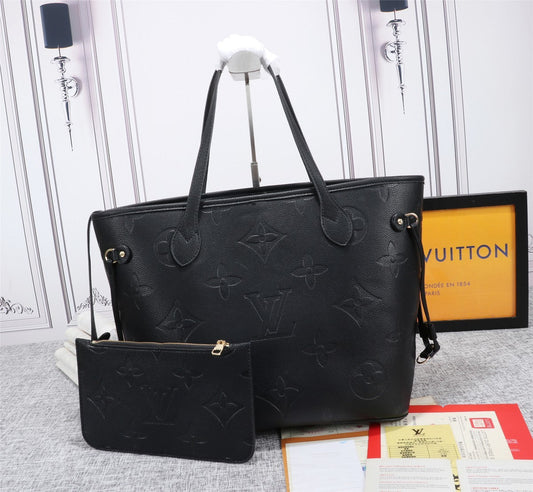 LU VI NeTLM -full MM -  Tote Bag Monogram Empreinte Black For Women, Handbags, Shoulder Bags 12.2in/31AmeliaLV M45685