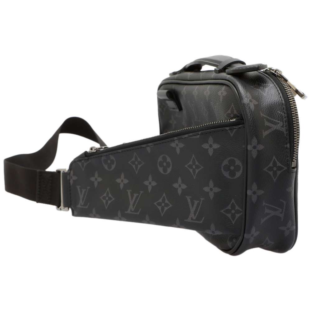 Louis Vuitton Monogram Eclipse Body Bag Bum Bag Black