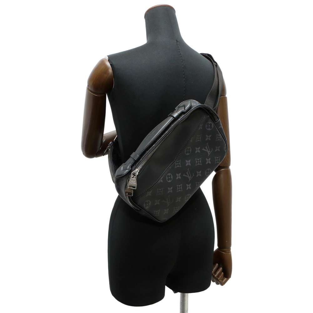 Louis Vuitton Monogram Eclipse Body Bag Bum Bag Black