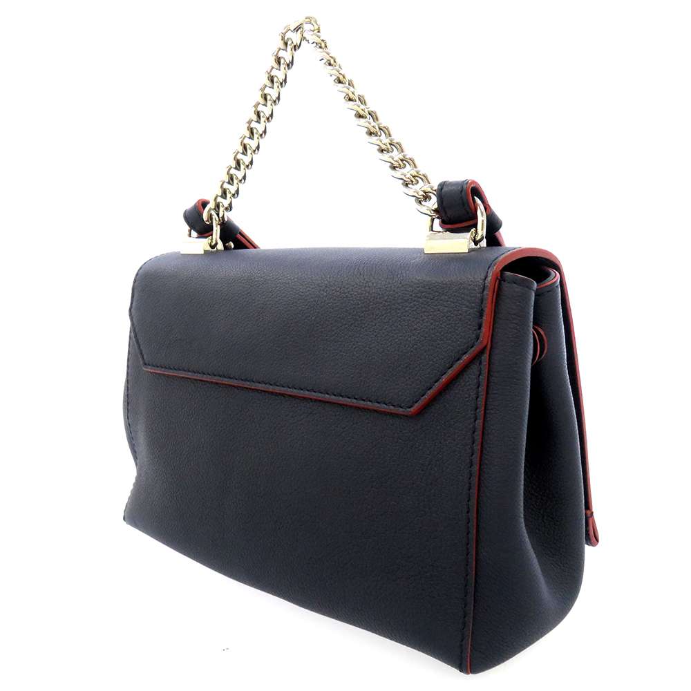 Louis Vuitton Implant My LockMe Shoulder Bag Noir Marine Rouge