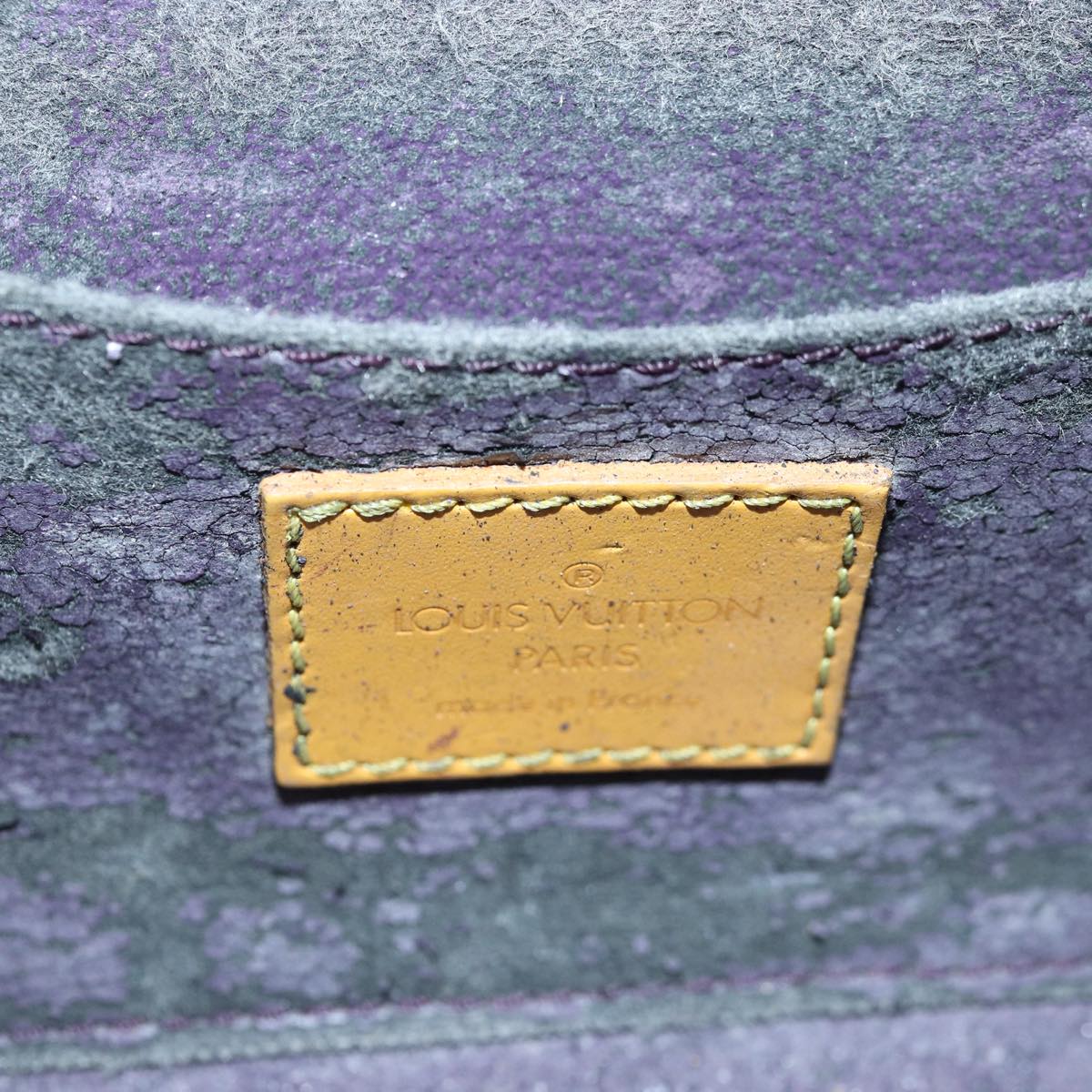 LOUIS VUITTON Epi Dauphine PM Pouch Yellow M48449 LV Auth 87732