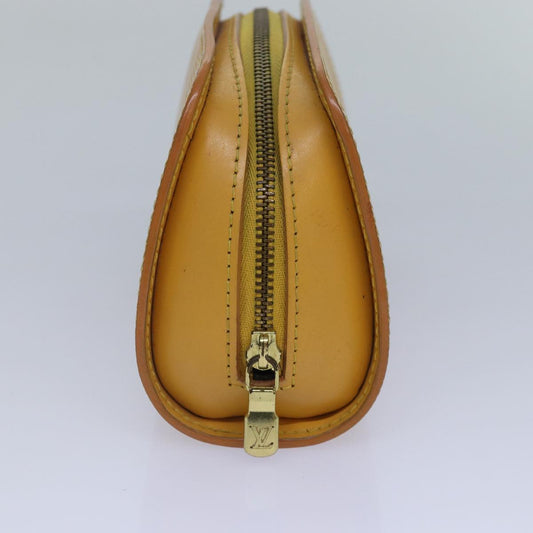 LOUIS VUITTON Epi Dauphine PM Pouch Yellow M48449 LV Auth 87732