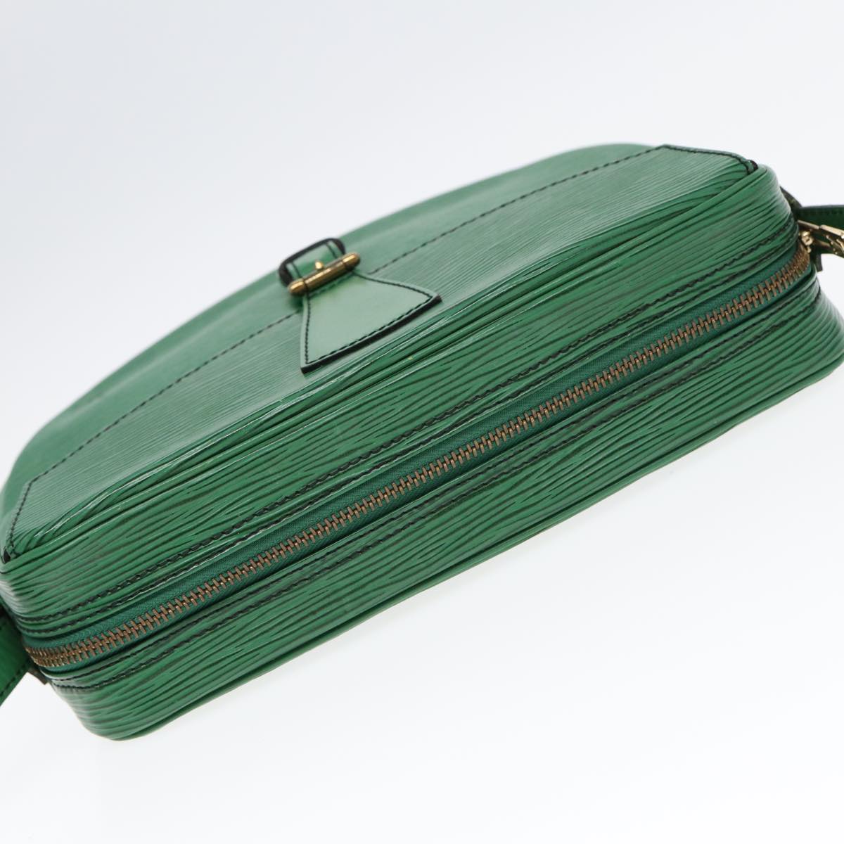 LOUIS VUITTON Epi Jeune Fille MM Shoulder Bag Green M52154 LV Auth 87755