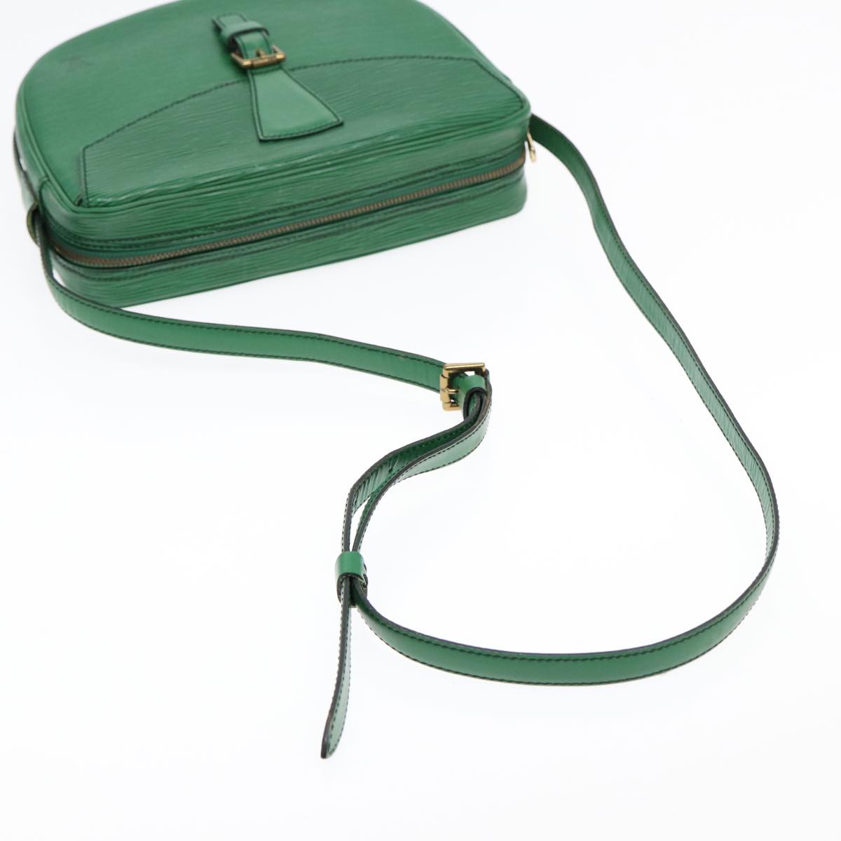 LOUIS VUITTON Epi Jeune Fille MM Shoulder Bag Green M52154 LV Auth 87755