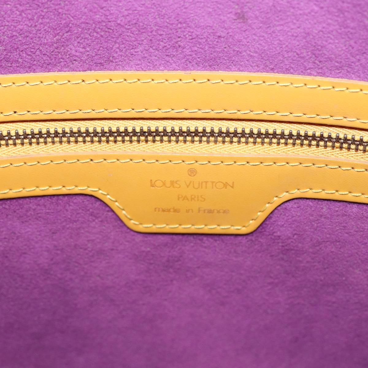 LOUIS VUITTON Epi Lussac Shoulder Bag Yellow M52289 LV Auth 87935