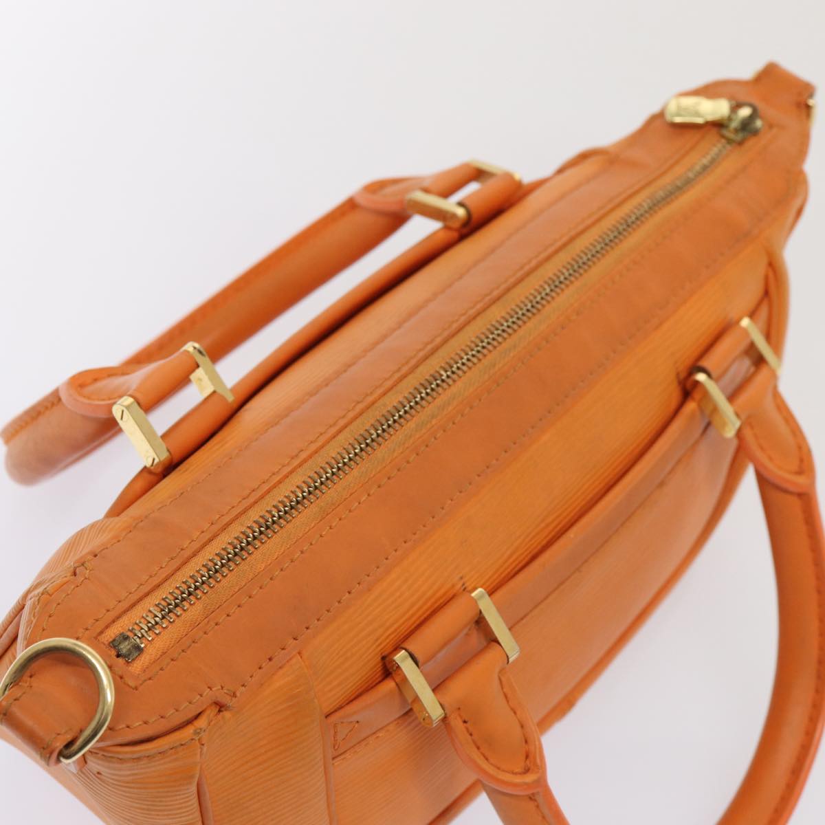 LOUIS VUITTON Epi Danura PM Shoulder Bag 2Way Orange Mandarin M5891H Auth 87943