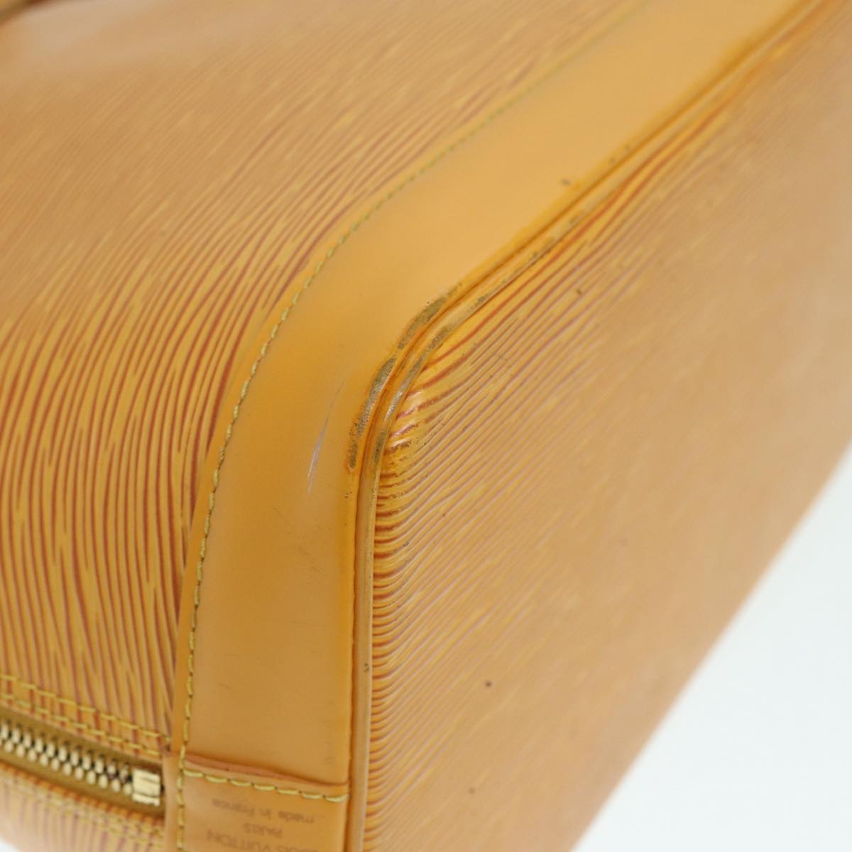 LOUIS VUITTON Epi Alma Hand Bag Yellow M52149 LV Auth 87945