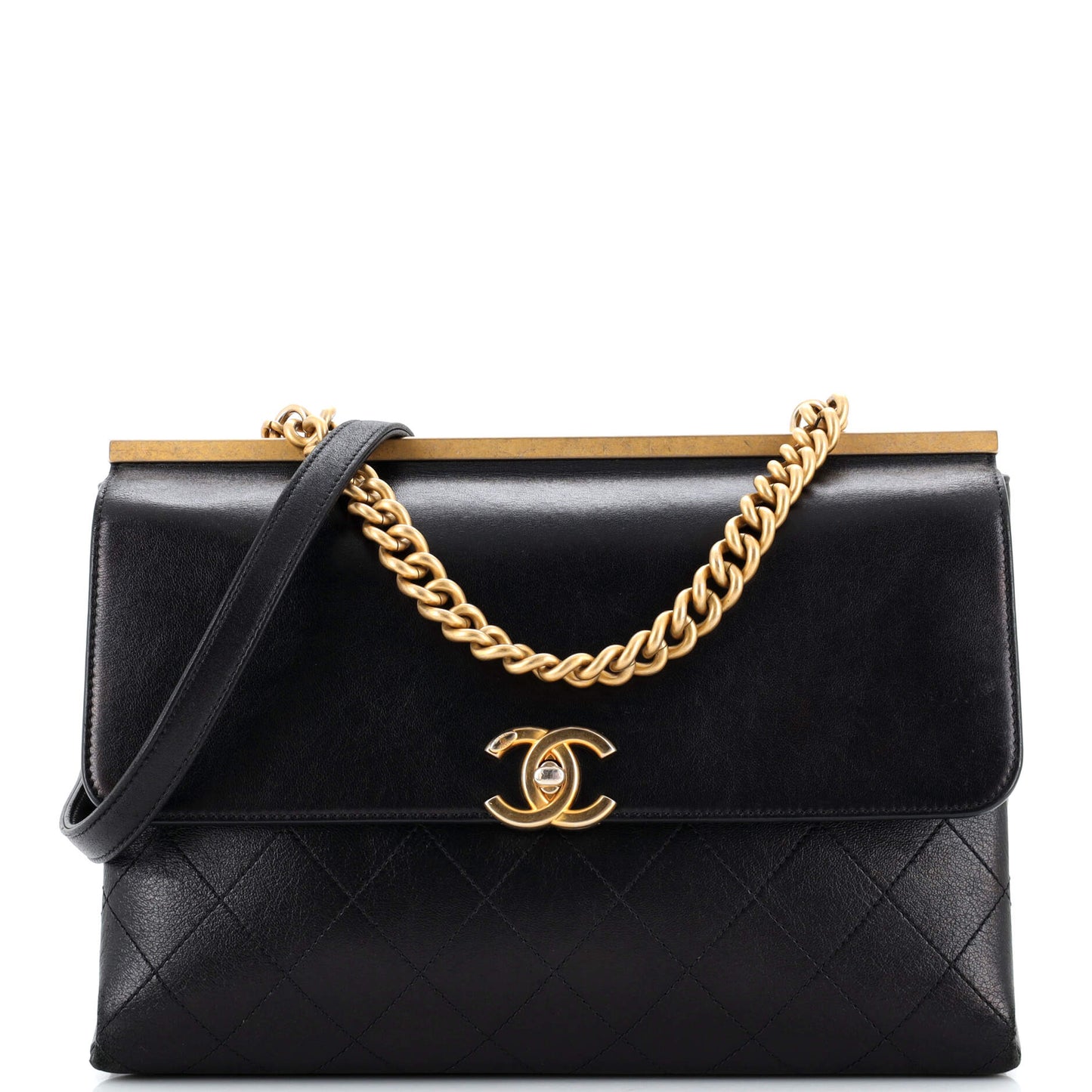 CHANEL Coco Luxe Flap Bag Quilted Calfskin Medium
