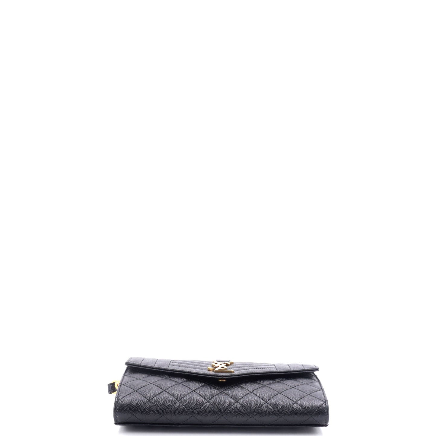 Classic Monogram Envelope Wristlet Clutch Mixed Matelasse Leather