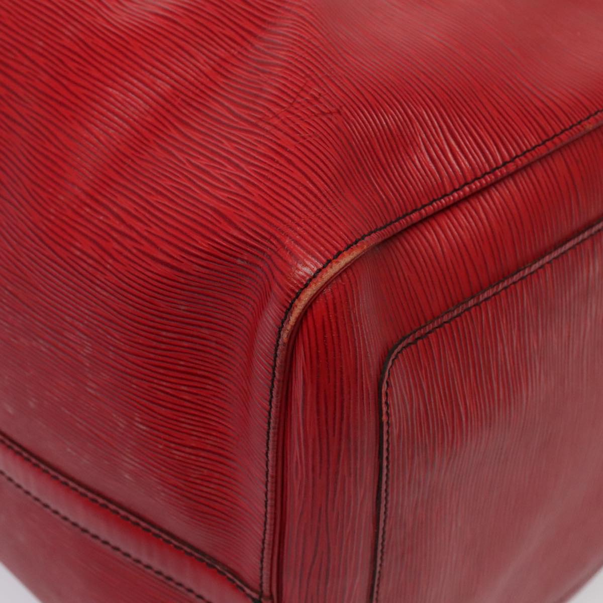 LOUIS VUITTON Epi Keepall 60 Boston Bag Red M42947 LV Auth 88369