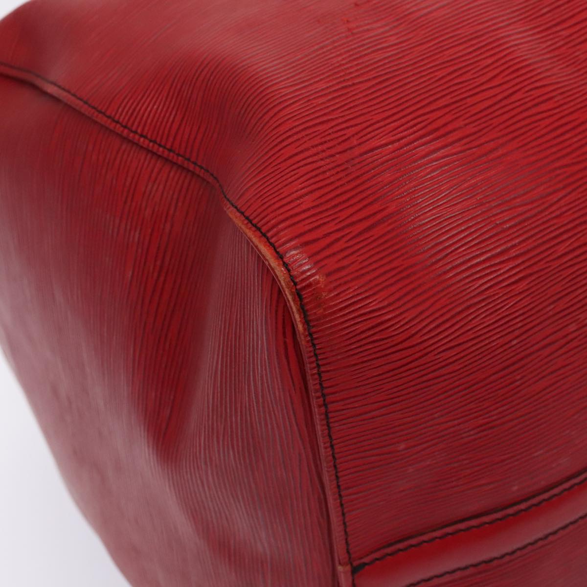 LOUIS VUITTON Epi Keepall 60 Boston Bag Red M42947 LV Auth 88369