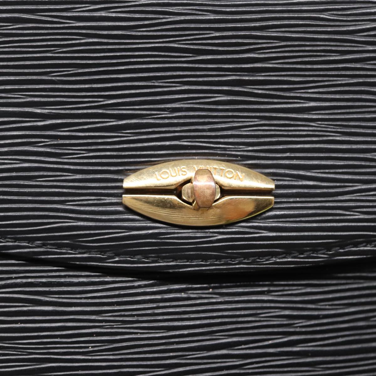 LOUIS VUITTON Epi Malesherbes Hand Bag Black M52372 LV Auth 88398