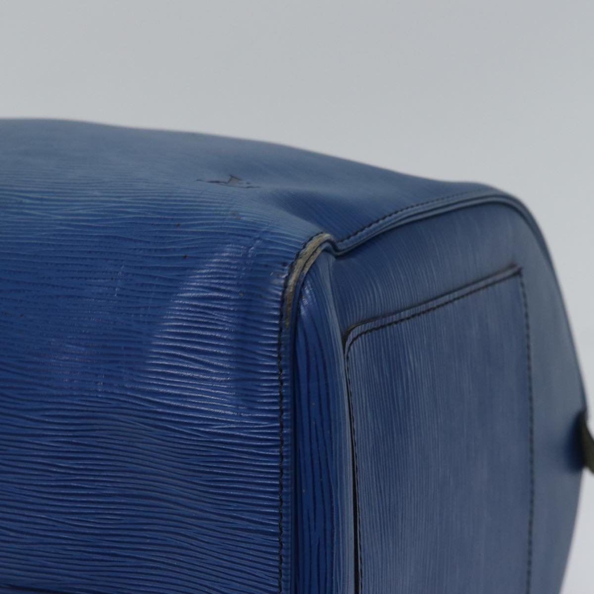 LOUIS VUITTON Epi Keepall 55 Boston Bag Toledo Blue M42955 LV Auth 88750