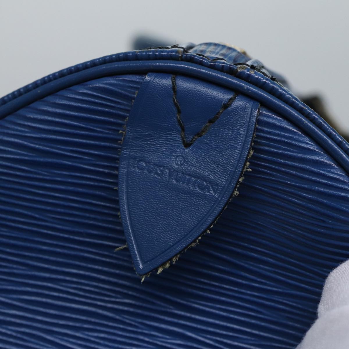 LOUIS VUITTON Epi Keepall 55 Boston Bag Toledo Blue M42955 LV Auth 88750