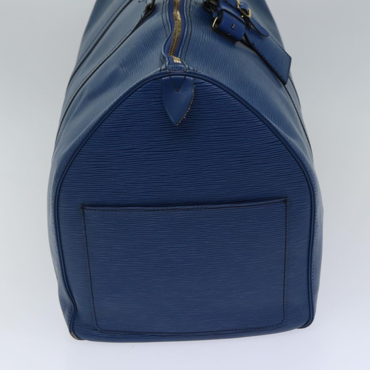 LOUIS VUITTON Epi Keepall 55 Boston Bag Toledo Blue M42955 LV Auth 88750