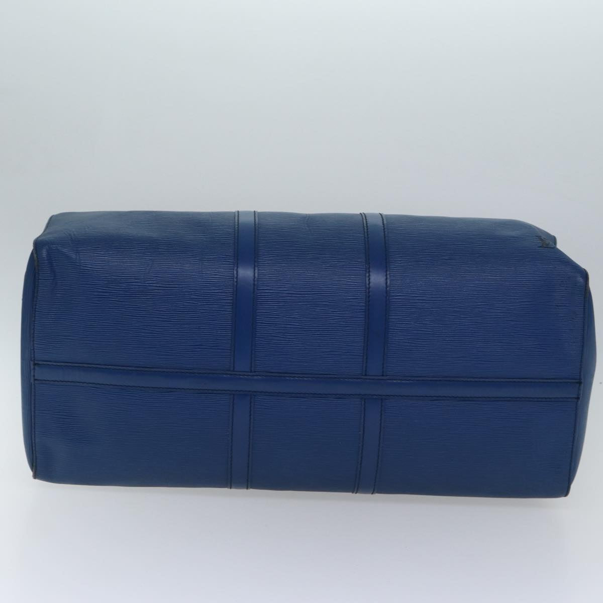 LOUIS VUITTON Epi Keepall 55 Boston Bag Toledo Blue M42955 LV Auth 88750