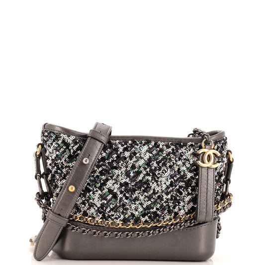 CHANEL Gabrielle Hobo Sequins Small