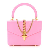 Amelia Plexiglass Mini Sylvie 1969 Top Handle Bag Pink