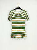 LOUIS VUITTON Fitted White Multicolor Size Small Top