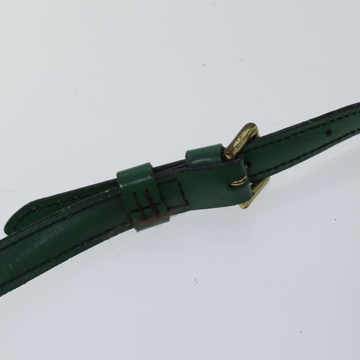 LOUIS VUITTON Epi Danube Shoulder Bag Green M45634 LV Auth 89323