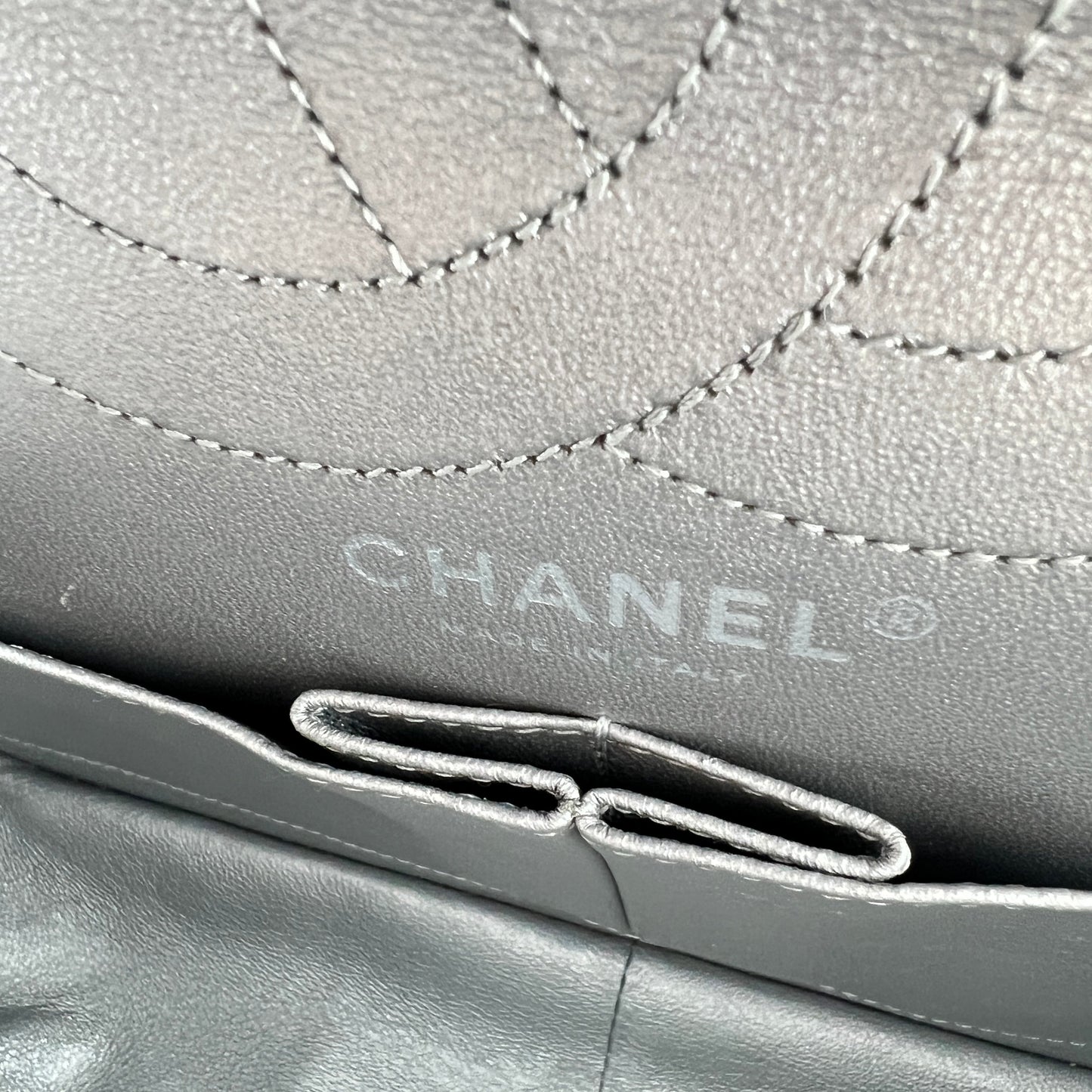Chanel 2.55 Flap Bag Silver
