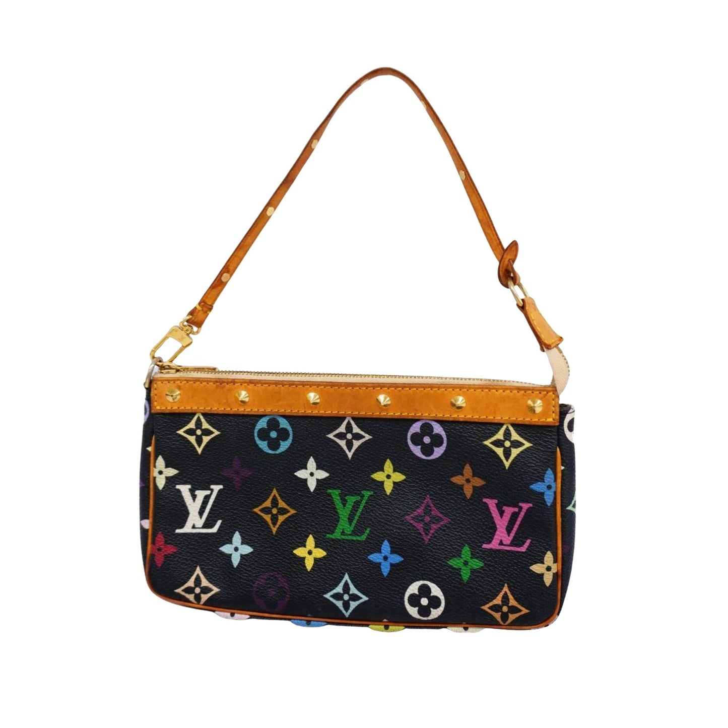 Louis Vuitton Pochette Accessoire  Canvas Clutch Bag