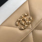 Chanel 19 Quilted Flap Wallet Long Goatskin