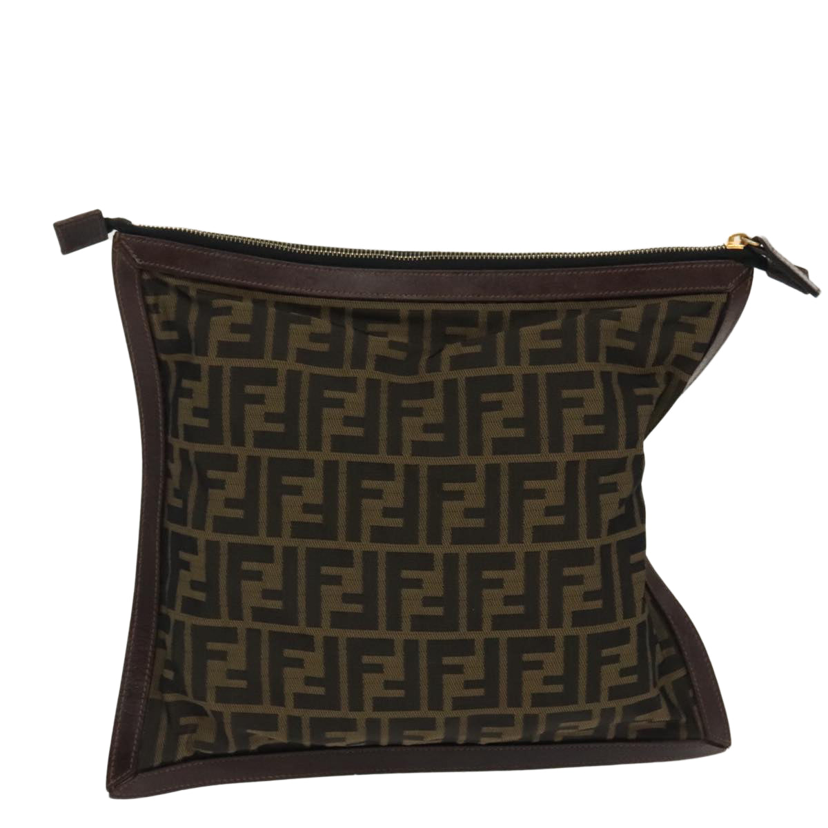 Fendi Zucca  Canvas Clutch Bag (Pre-Owned)