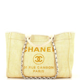 CHANEL Deauville Tote Raffia Medium