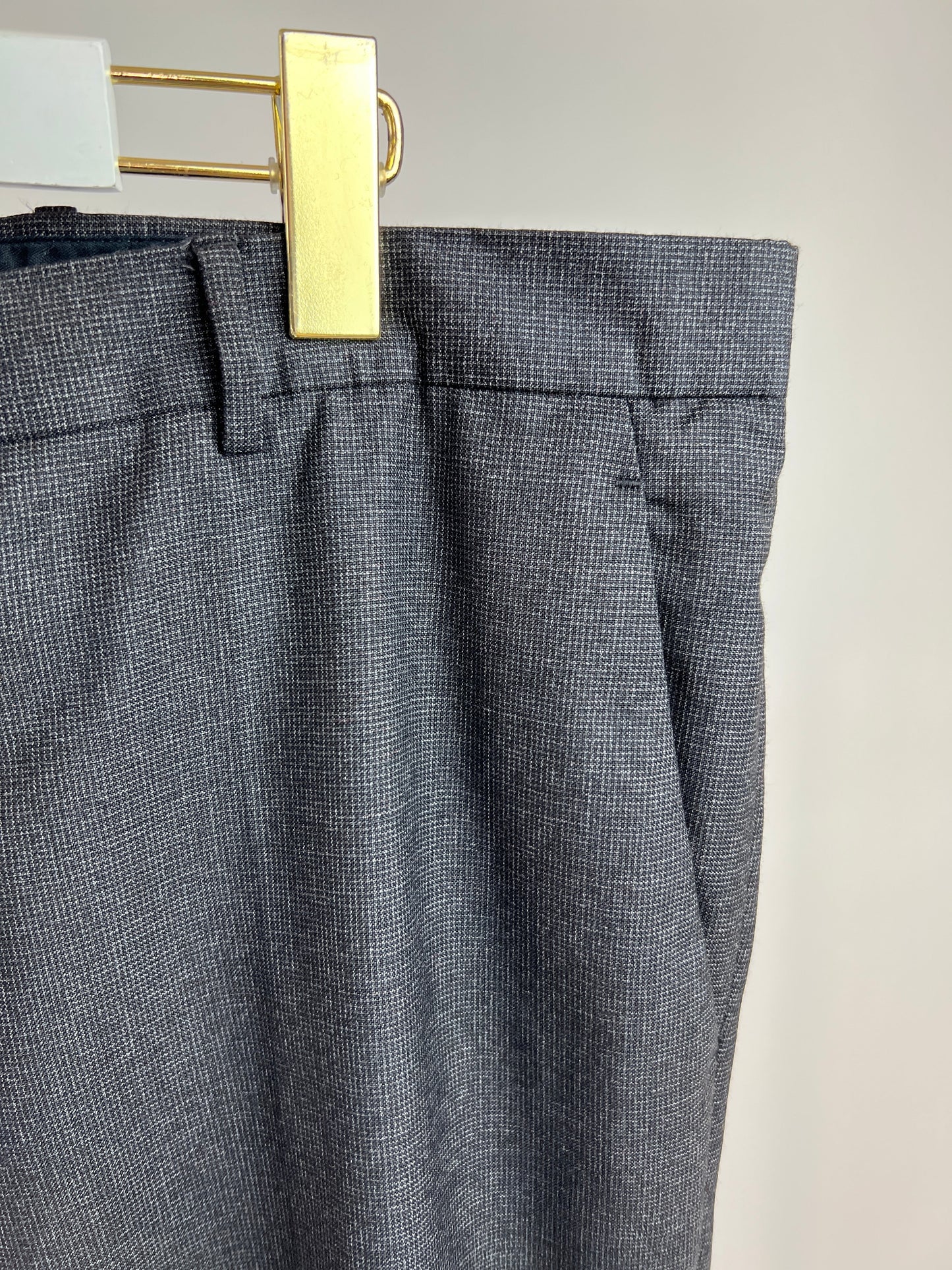 Prada Dark Grey Tailored Menswear Suit Jacket and Tro rs Size UK 44