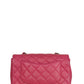 Chanel Pink Lambskin Leather Quilted Rectangular Mini Flap Bag