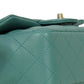 Chanel Seafoam Green Lambskin Quilted Rectangular Mini Flap Bag