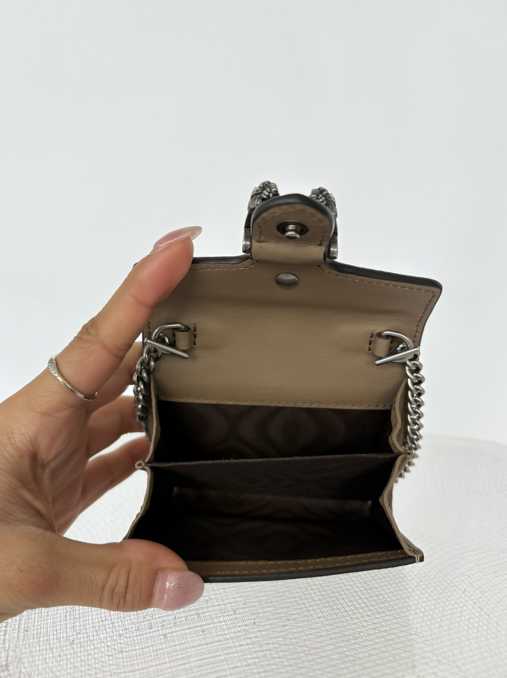Gucci GG Supreme Monogram Dionysus Coin Purse Wallet