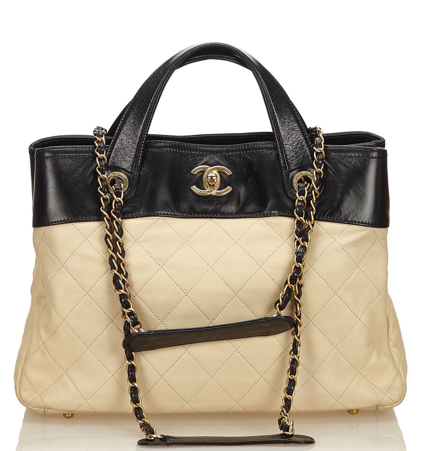 Chanel In the Mix Calf Leather Tote Bag