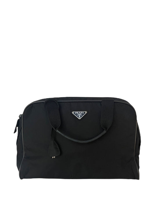Prada   Black Tessuto Nylon Handbag