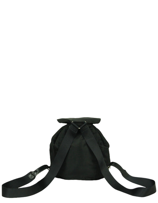 Prada Black Nylon Mini Backpack w/ Front Pocket