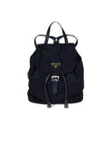 Prada Navy Nylon Quilted Backpack Bag