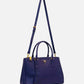PRADA Double Zip Purple Tote Bag