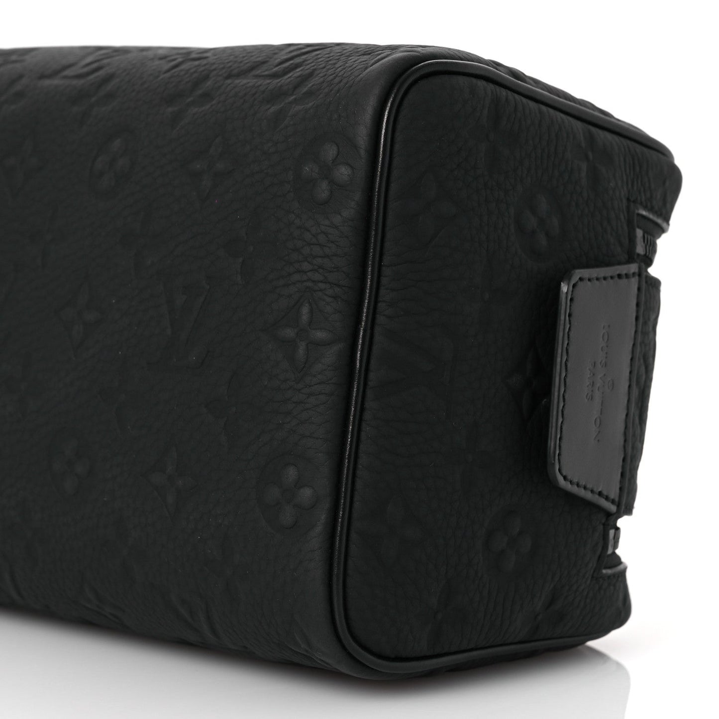 Louis Vuitton Taurillon Monogram Dopp Kit Toilet Pouch Black