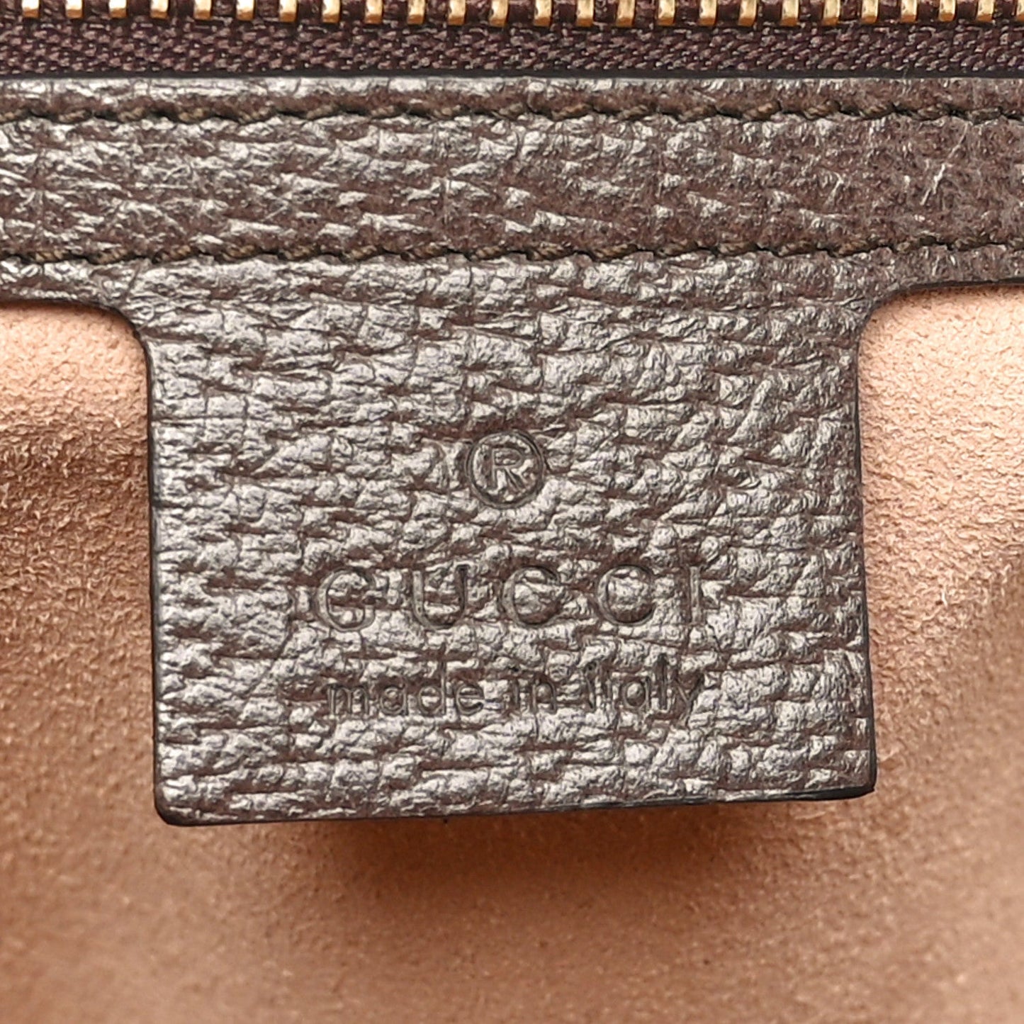 Amelia GG Supreme Monogram Web Medium Ophidia Top Handle Dome Bag Brown