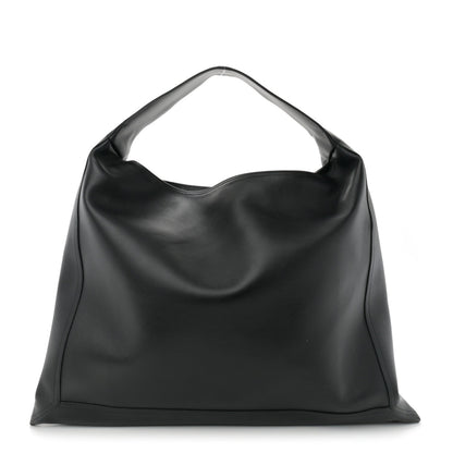 Bottega Veneta Silky Calfskin Large Hop Black