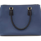 Prada Bi Color Black & Blue Galleria Saffiano Leather Handbag
