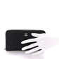 Amelia Caviar Quilted Large Gusset Zip Around Wallet Black