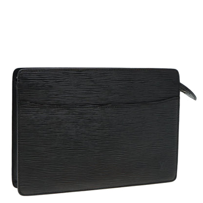 Louis Vuitton Epi Pochette Homme Clutch Bag Black Noir