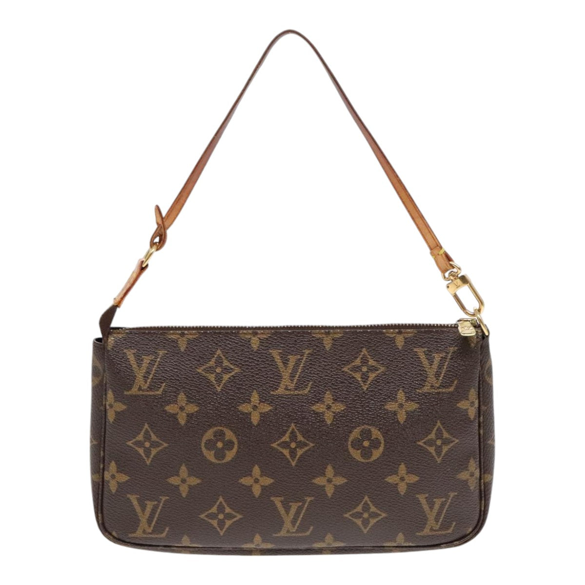 Louis Vuitton Pochette Accessoire  Canvas Clutch Bag