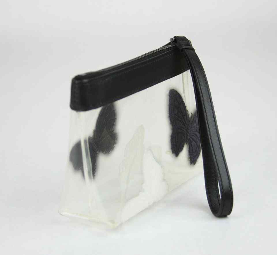 BOTTEGA VENETA Women's clear Wristlet Clutch Bag Butterfly
