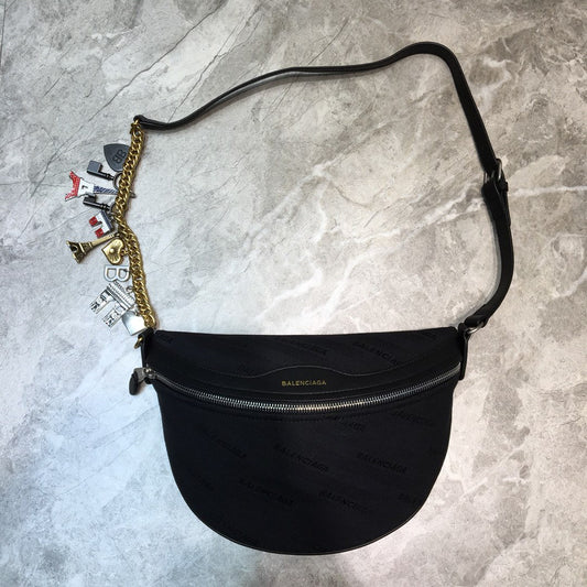 BLN-Ciaga Souvenir XS Belt Bag In Black, For Women,  Bags 9.5in/24cm