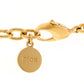 Christian Dior Metal Danse    Etoile Chain Choker Necklace Gold