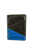 Louis Vuitton Ostrich Croc Pocket Organizer Wallet